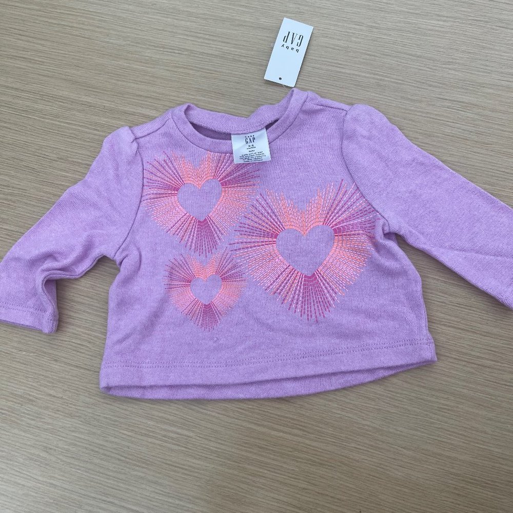NWT GAP Baby Girls' Softspun Graphic Print Tee T-Shirt
